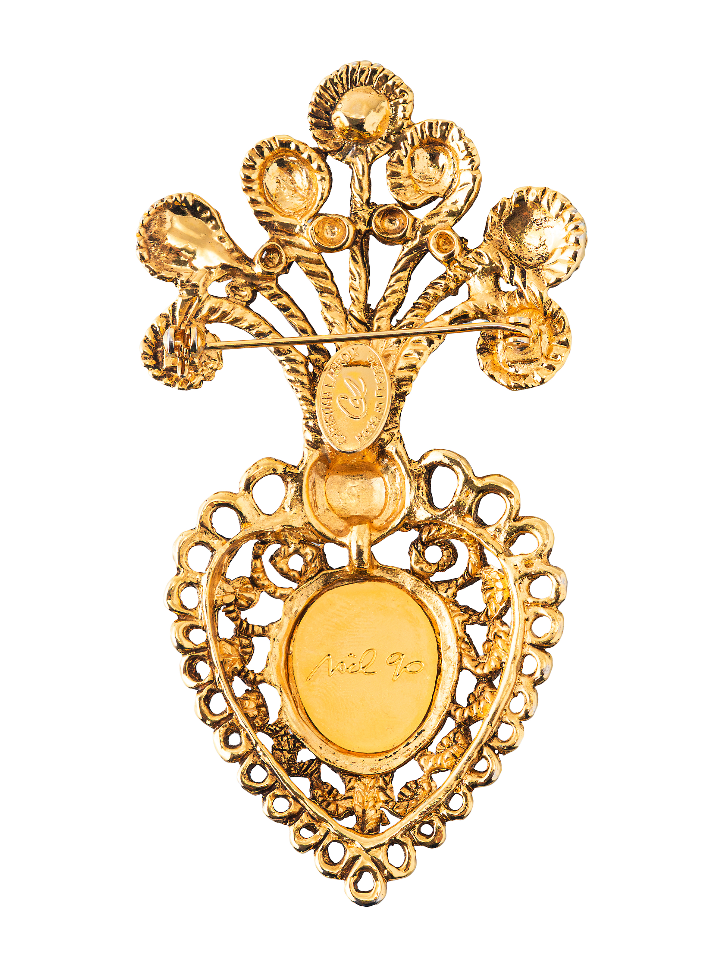 Брошь Christian Lacroix Noël 1990