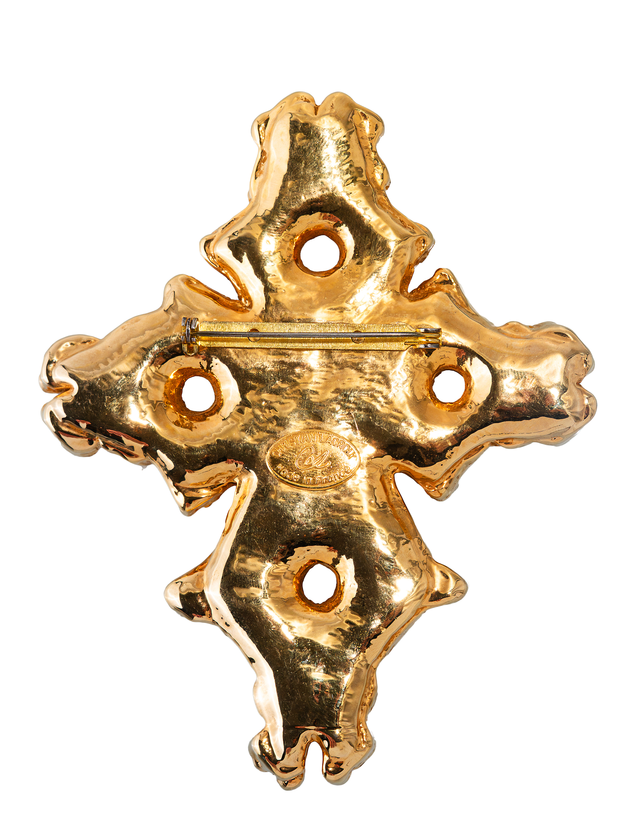 Брошь крест Christian Lacroix
