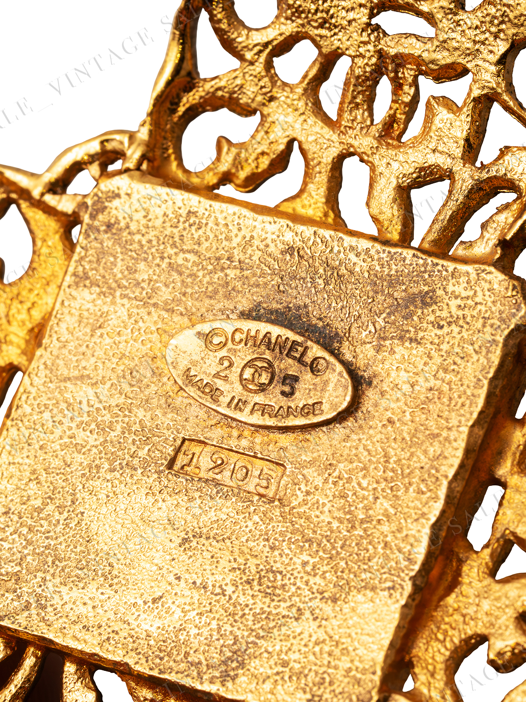Chanel Gripoix 25 сезон брошь крест 91г 